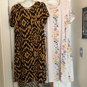 Two LuLaRoe short sleeve dresses size large